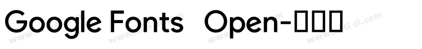 Google Fonts   Open字体转换